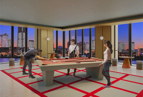 ビリヤードやテーブルゲームを楽しむ「Play Zone」