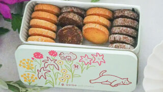 猫のうたたね クッキー缶