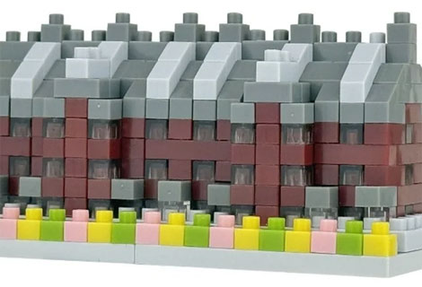 nanoblockの「赤レンガ倉庫」