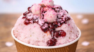 桜とあんこの塩ミルク