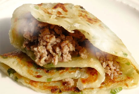 葱肉巻餅（ねぎにくまきもち）