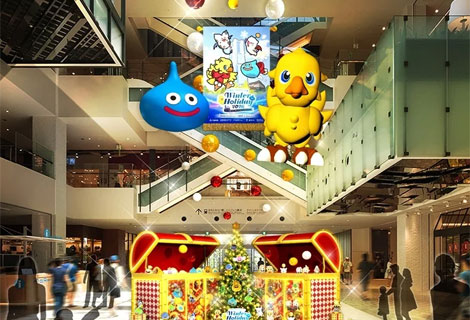 スライムとチョコボのホリデーオブジェ